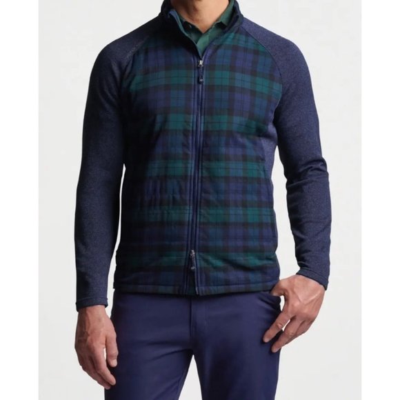 NWT $250 Peter Millar Crown Sport Glen Plain Checkered Golf Jacket XL - Picture 1 of 5